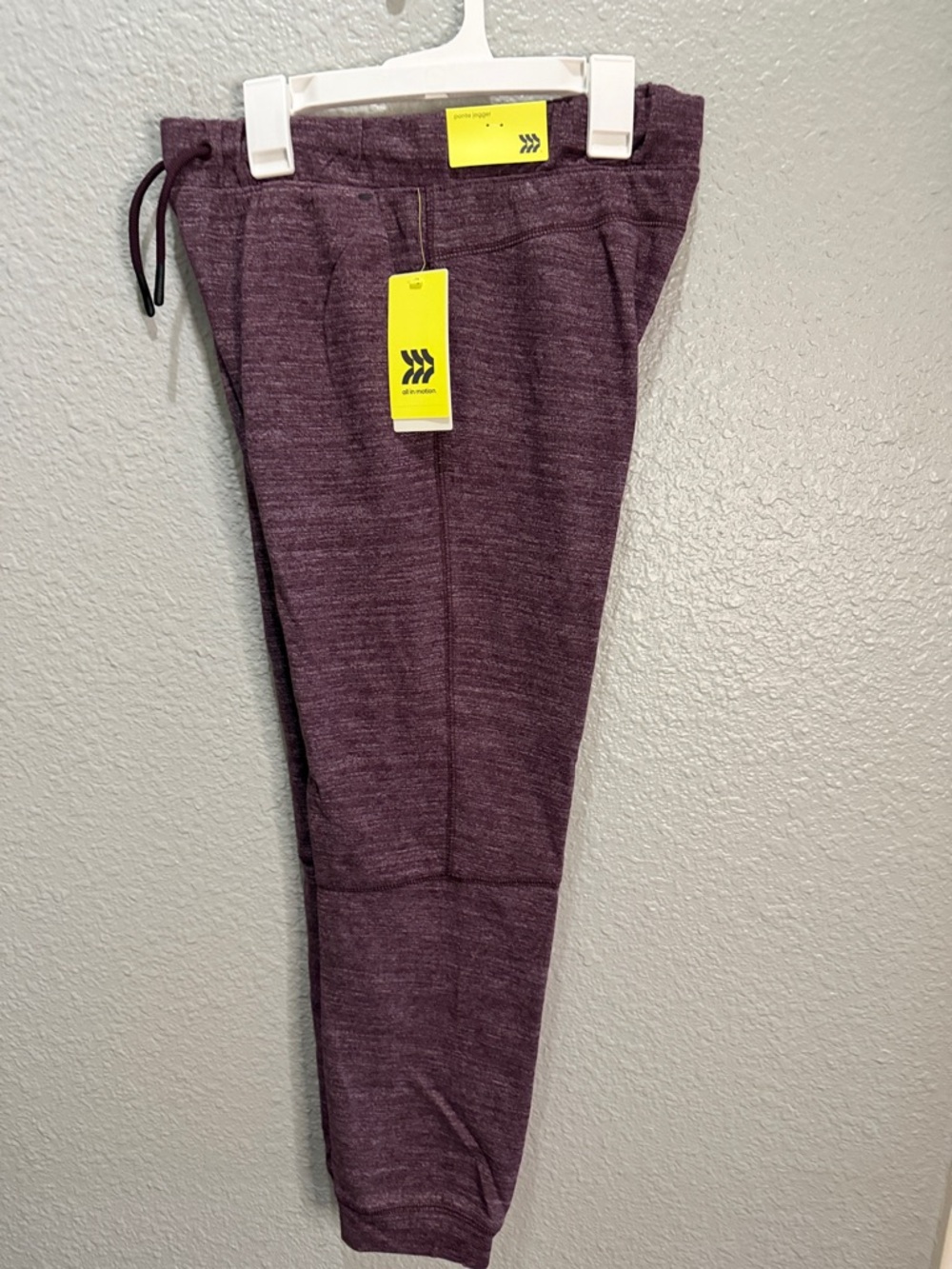 All in Motion Kids Marled Plum Jogger Pants - XL size 14